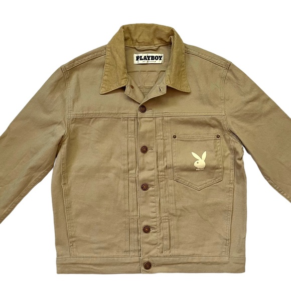 PLAYBOY Other - PLAYBOY x PACSUN Pumice Stone Vintage Fit Denim Jacket Size Men’s S, M
